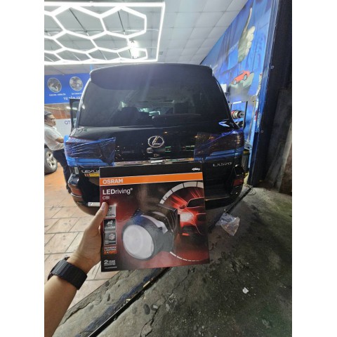 Độ đèn Lexus 570 với Bi pha Osram CBI Pro