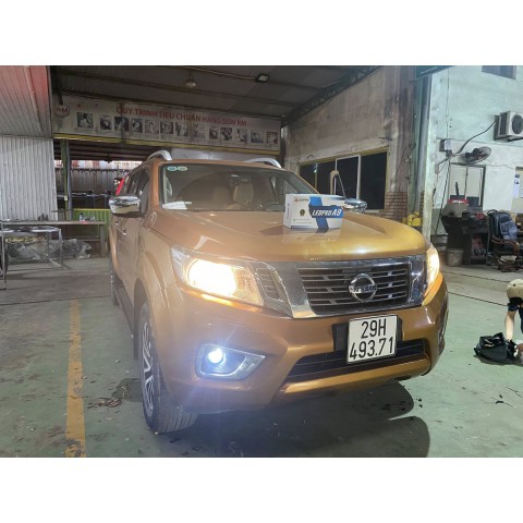 Độ đèn Nissan Navara với Bi gầm A9 LedPro