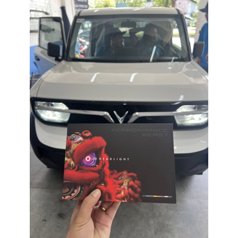 Độ đèn Vinfast VF3 với Bóng Lumi Led FS90 H7