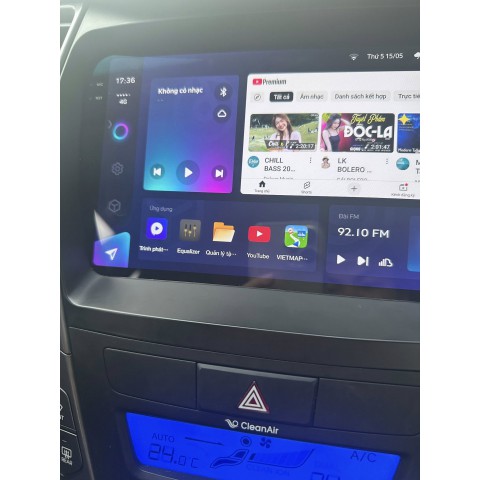 Màn hình android ô tô Teyes cc32k cho Hyundai SantaFe 2013