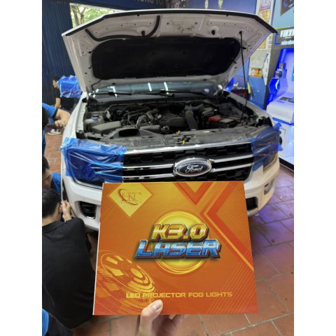 Độ đèn Ford Everest với Bi gầm k30 laser