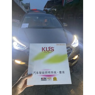 Độ đèn Hyundai SantaFe với Bi Kus 8