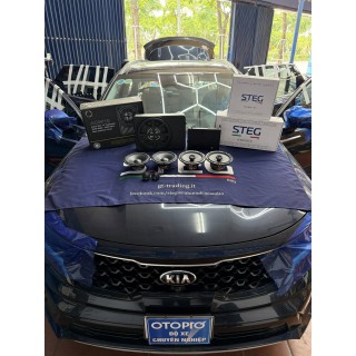 Độ loa cánh cho Kia Sorento 2021 với hệ thống loa 2 way STEG