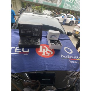 Độ loa xe Toyota Vios với loa Mid - Treble và sub điện