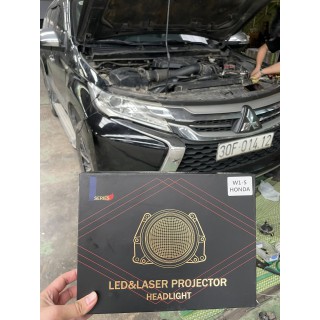 Độ đèn gầm xe Pajero Sport với bi gầm Bullvision W1S