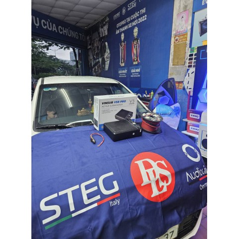 Độ loa sub Vinsub vs8pro cho xe Hyundai i10