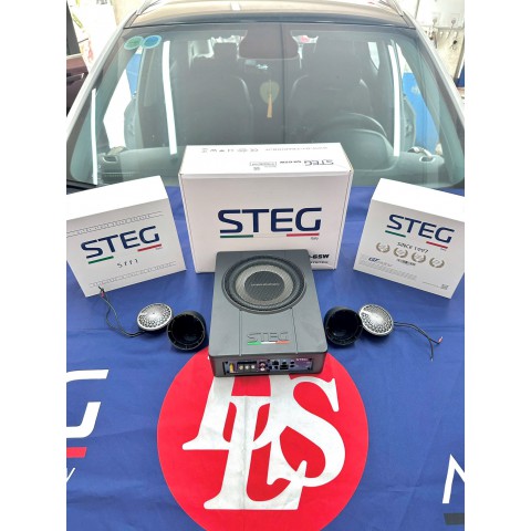 Độ loa xe MGZS với loa Mid - Treble và Sub điện