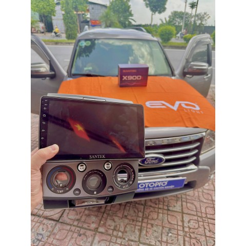 Màn hình android ô tô Santek x900s cho Ford Everest