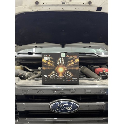 Độ đèn Ford Ranger WT 2016 với bi gầm Wash Aozoom