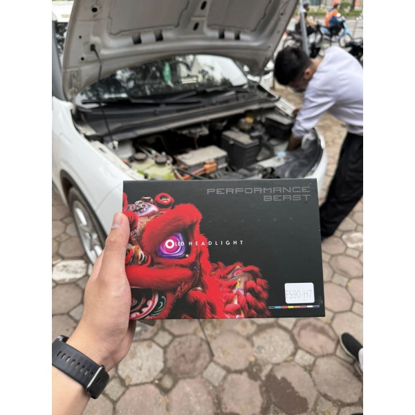 Độ đèn Mitsubishi Outlander với bóng led FS90 Độ đèn Mitsubishi Outlander với bóng led FS90