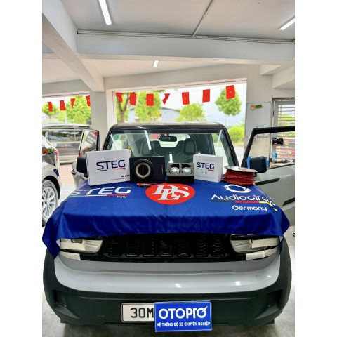 Độ loa Mid - Treble và sub điện cho ô tô cho Vinfast VF3