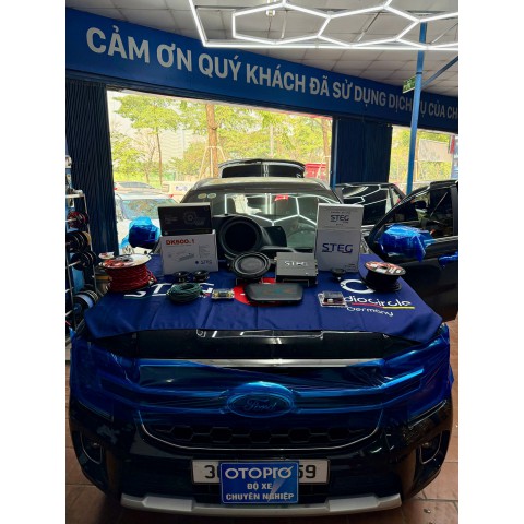 Nâng cấp âm loa center và loa sub hơi cho Ford Everest 2025