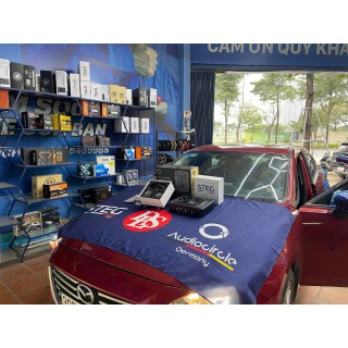 Độ loa Mid - Treble và sub điện cho ô tô cho Mazda 3