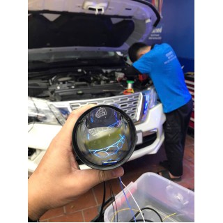 Độ đèn Nissan terra với Bi gầm A9 Laser