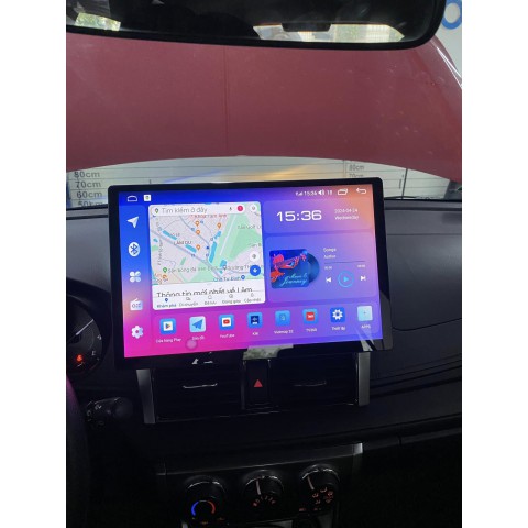 Nâng cấp màn hình android santek s800 2K cho xe Toyota Yaris 2017