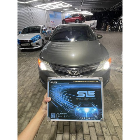 Độ đèn Toyota Camry 2014 với Bi pha EvoLight SLE