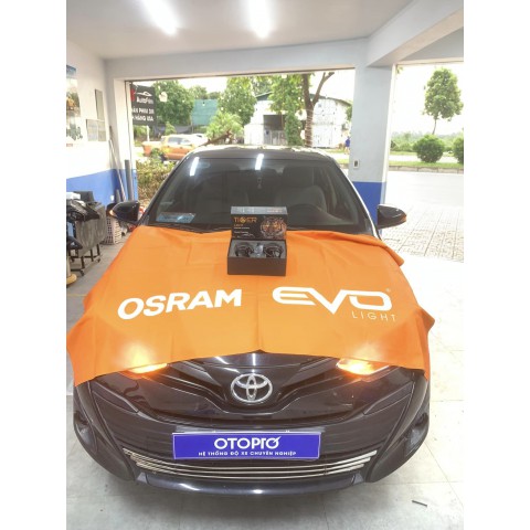 Độ đèn Toyota Vios với Bi gầm Tiger Light