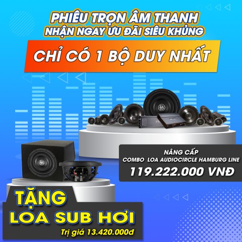 Combo âm thanh AudioCircle 3-way HL-C6.2 tặng loa sub hơi