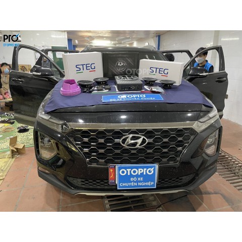 Độ loa Hyundai SantaFe 2021  với cấu hình âm thanh loa STEG MLG65C