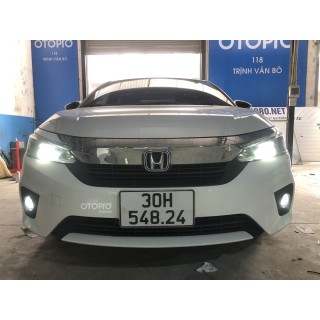 Độ đèn Honda City 2021 với siêu phẩm bi gầm HCLight