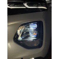 Độ đèn Hyundai Santafe 2021 với siêu phẩm Titan Platinum Laser 9+3
