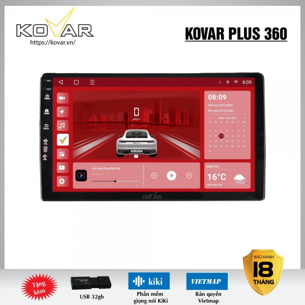 Màn hình Android ô tô Kovar Plus 360