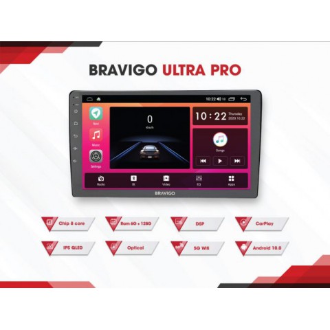 Màn hình Android ô tô Bravigo Ultra Pro