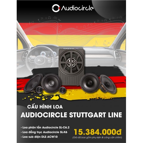 Cấu hình âm thanh 2-way Audiocircle SL-C6.2
