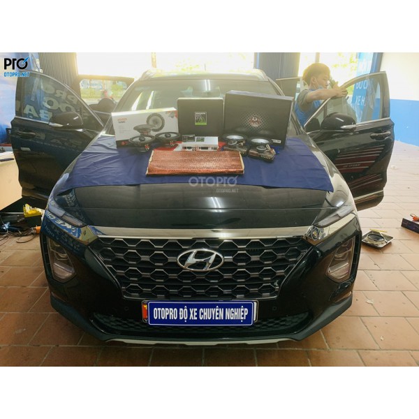 Độ loa Hyundai SantaFe 2020 với cấu hình loa DLS UPI6 & Focal 165 AC