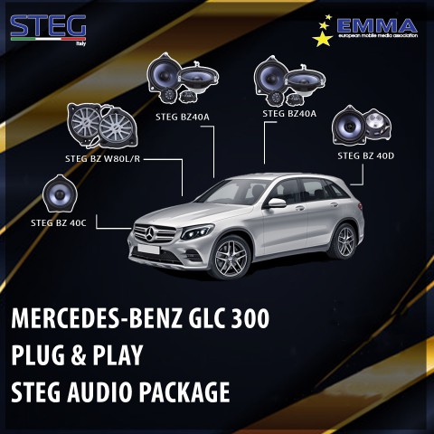 Độ loa Mercedes-Benz GLC 300 2019 với cấu hình âm thanh loa STEG