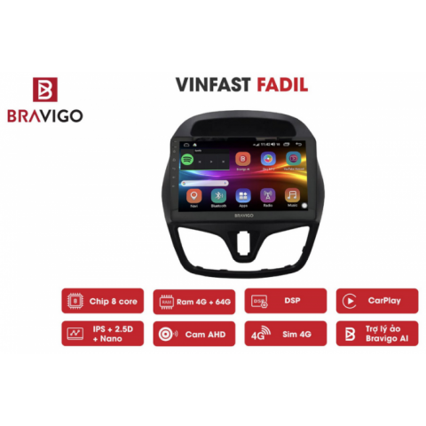 Đầu màn hình android DVD ô tô cho xe Vinfast Fadil