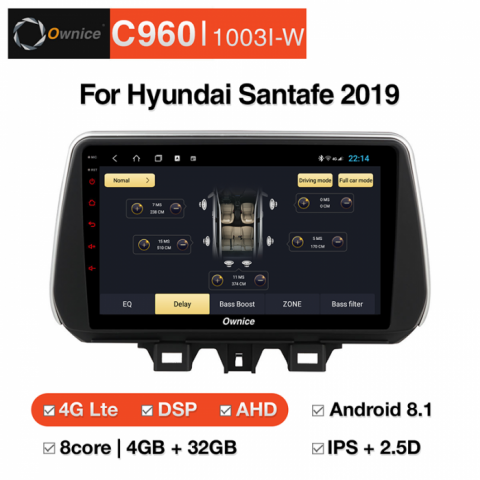 Đầu màn hình android ô tô Ownice C960 cho xe Hyundai Santafe