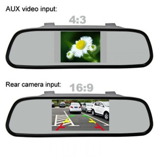 Camera lùi ô tô tích hợp gương chiếu hậu