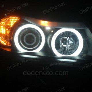 Độ vòng angel eyes LED khối cho BMW 325i