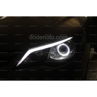 Độ đèn bi xenon, angel eyes BMW, LED mí khối cho xe Civic