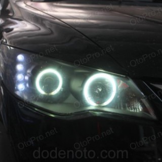 Độ bi xenon, vòng angel eyes khối, LED daylight cho Civic