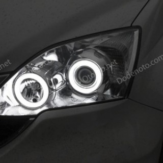 Độ vòng angel eyes LED khối cho xe Honda CR-V 2012