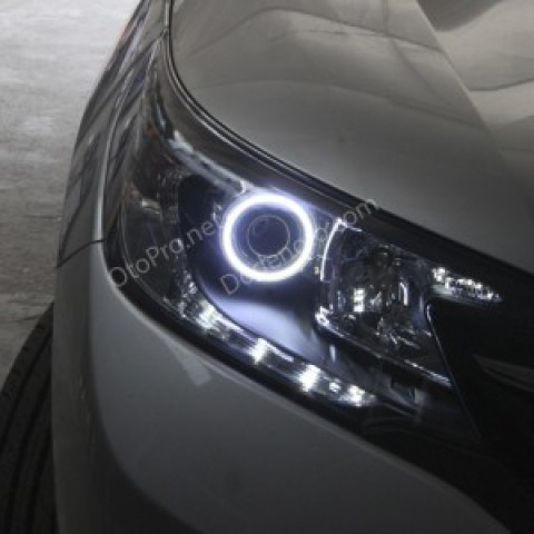 Độ vòng Angel Eyes LED khối cho Honda CR-V 2013