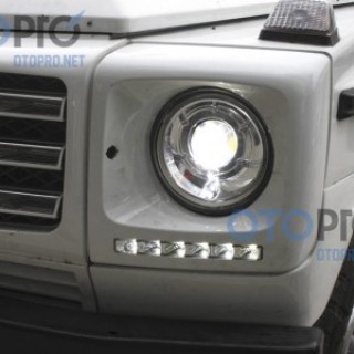 Độ đèn bi xenon, LED daylight cho xe Mercedes G Class