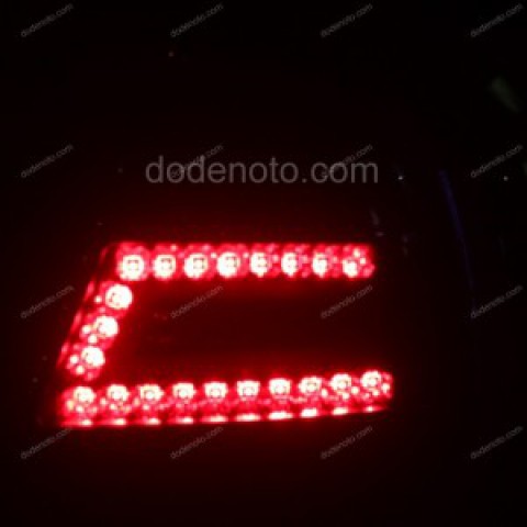 Độ đèn hậu LED Q-block cho xe Gentra