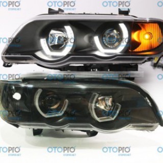 Đèn pha BMW X5 E53 1998-2003 có Angel Eye