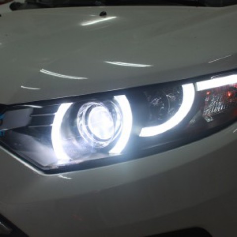 Đèn pha độ LED Ford Ecosport mẫu Range Rover Evoque