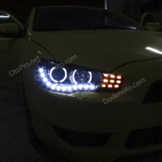 Đèn pha độ LED nguyên bộ Mitsubishi Lancer Ex 2005