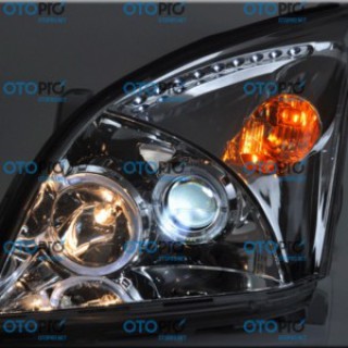 Đèn pha độ LED nguyên bộ cho xe Toyota Prado 2002-2009