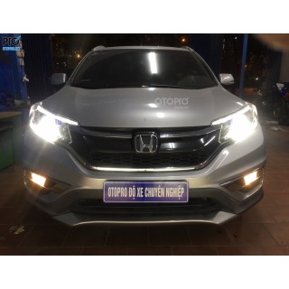 Độ đèn Honda CRV 2016 với bi pha Domax Omega Laser