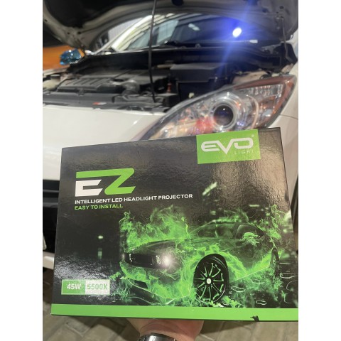 Độ đèn Mazda 3 với Bi Led EVO Light EZ