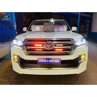 Độ đèn Toyota Land Cruiser 2017 với 2 cặp bi laser Domax Omega