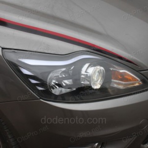 Độ đèn bi xenon, angel eyes BMW, LED mí khối cho Ford Focus