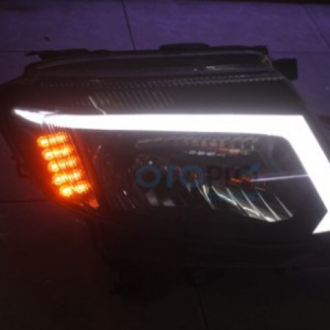 Độ đèn pha LED mí khối cho xe Ford Ranger 2013-2015