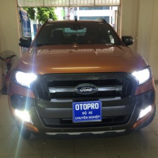 Ford Ranger độ bóng xenon Osram, LED A8, Xenon